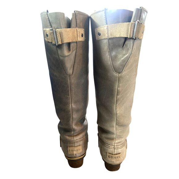 SOREL SLIMPACK Tall 10 Equestrian Riding Boot Shale Gray Waterproof RARE HTF - Picture 9 of 17